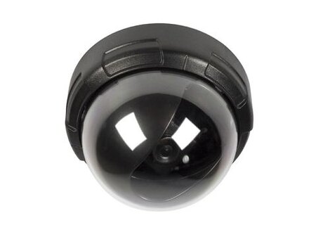 Dome Dummy Camera IP44 Zwart König Dome Dummy Camera IP44 Zwart