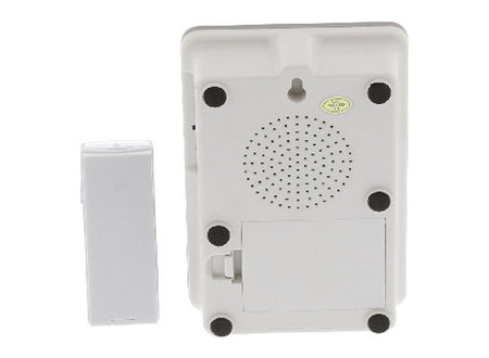 Draadloze Deurbel Set Batterijgevoed 80 dB Wit/Grijs König Draadloze Deurbel Set Batterijgevoed 80 dB Wit/Grijs