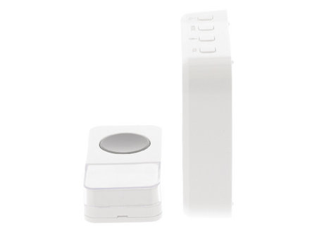 Draadloze Deurbel Set Batterijgevoed 85 dB Wit/Grijs König Draadloze Deurbel Set Batterijgevoed 85 dB Wit/Grijs