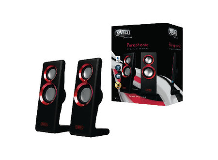 Speaker 2.0 Bedraad USB 2x 1 W Rood Sweex Speaker 2.0 Bedraad USB 2x 1 W Rood