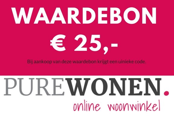 Vijfentwintig euro waardebon