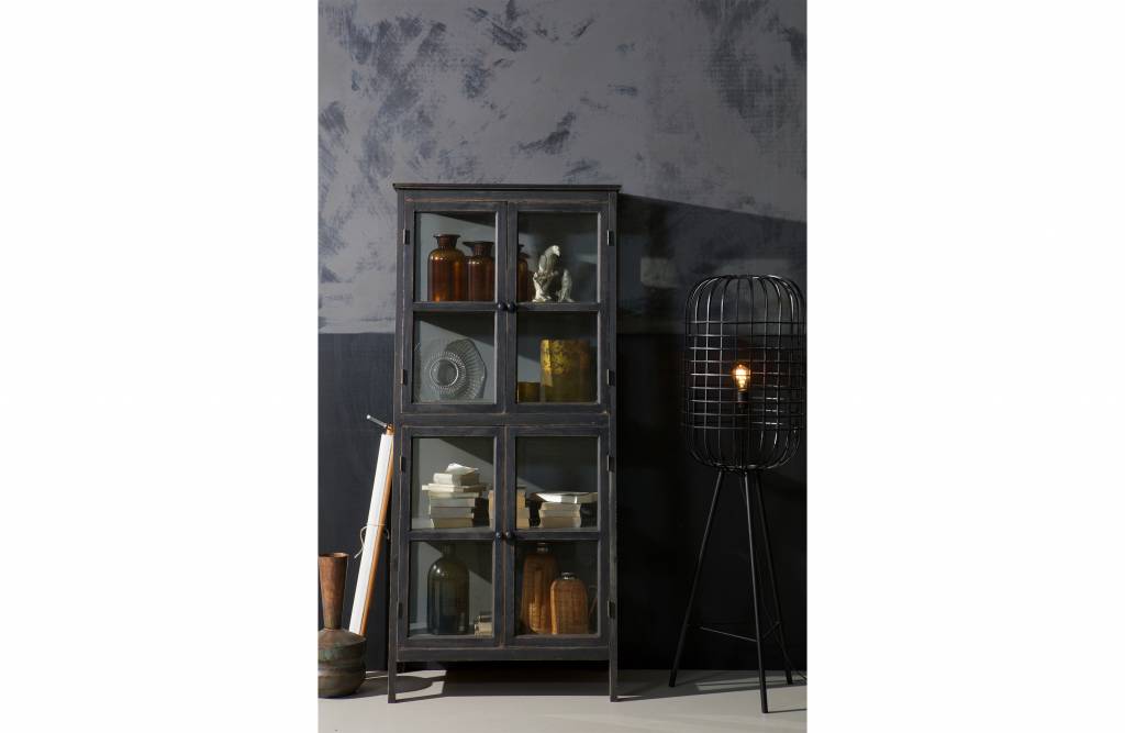 Herritage Houten Kast Schuin Zwart