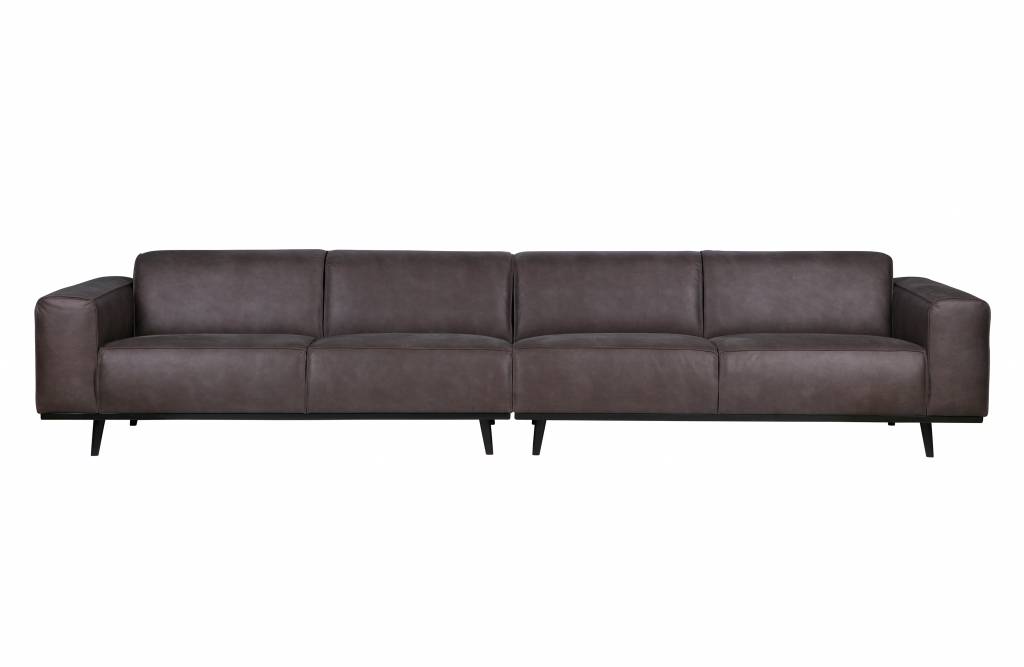 Statement Xl 4-zits Bank 360 Cm Eco Leer Grijs