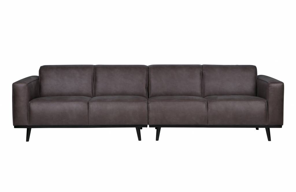 Statement 4-zits Bank 280 Cm Eco Leer Grijs