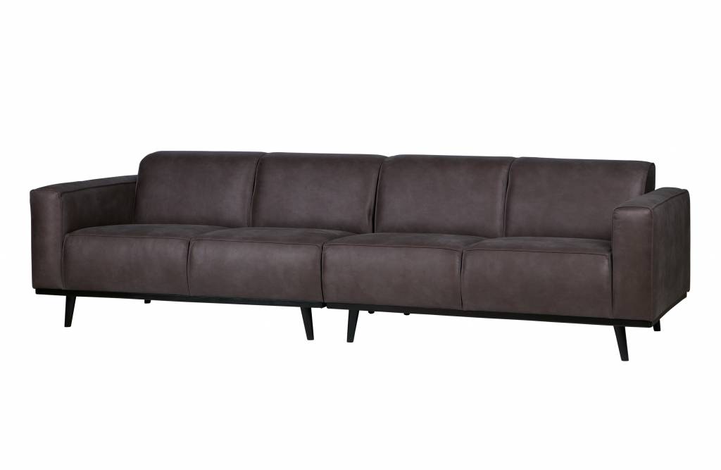 Statement 4-zits Bank 280 Cm Eco Leer Grijs