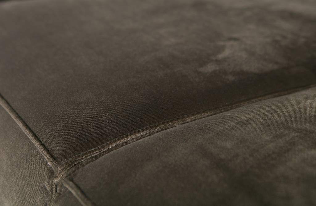 Statement Hoekbank Rechts Velvet Warm Groen
