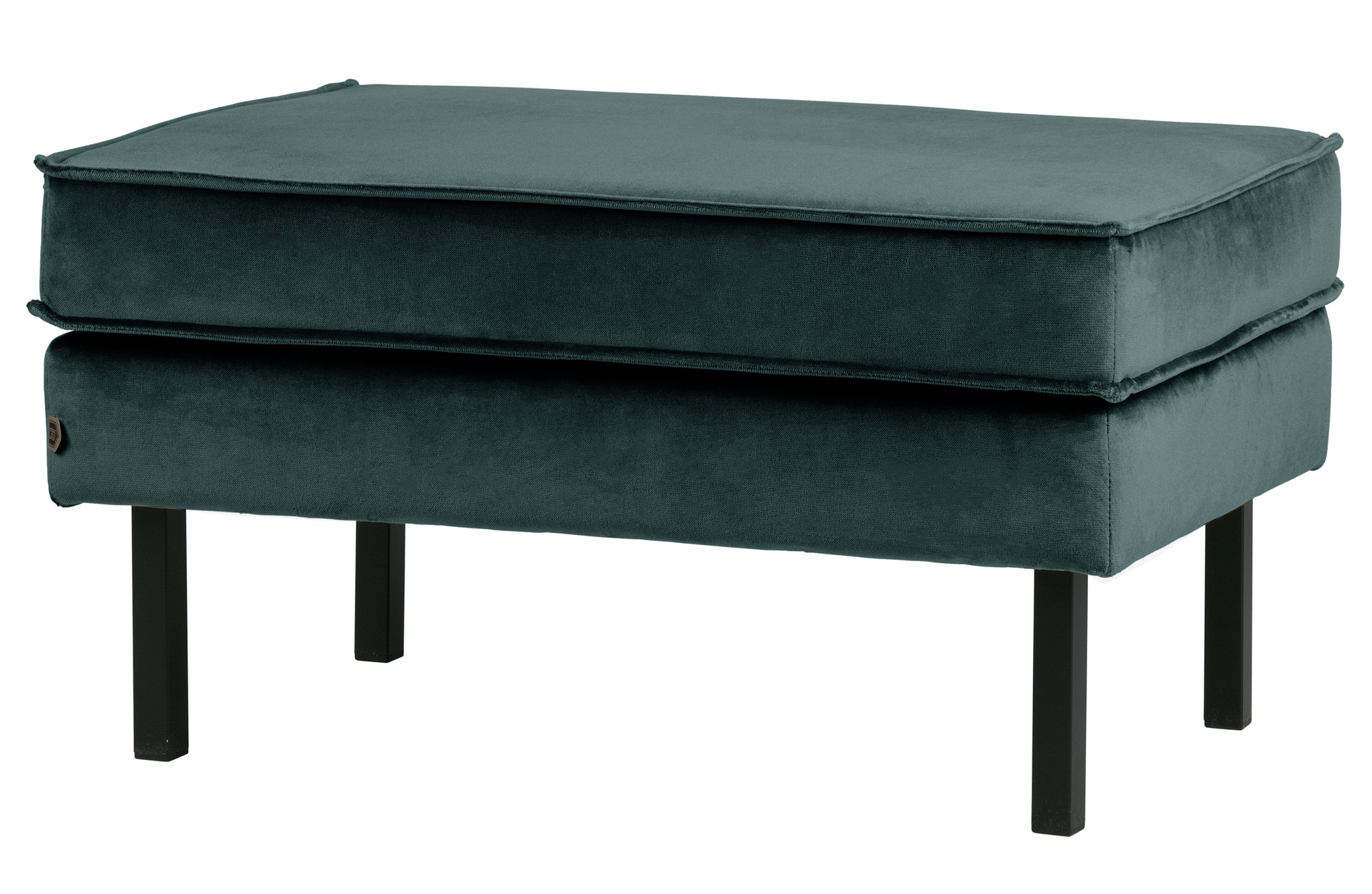 Rodeo Hocker Op Poten Velvet Teal
