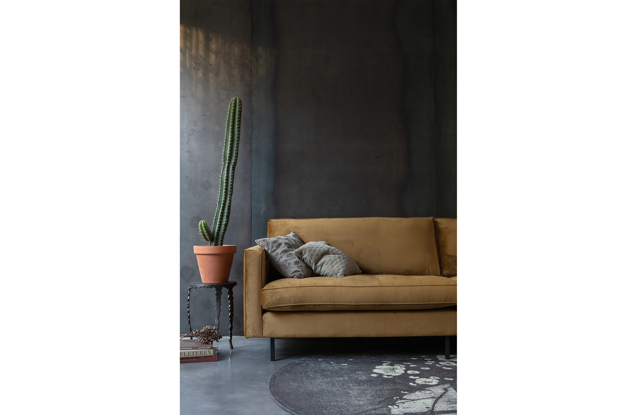 Rodeo Classic Bank 3-zits Velvet Honing Geel
