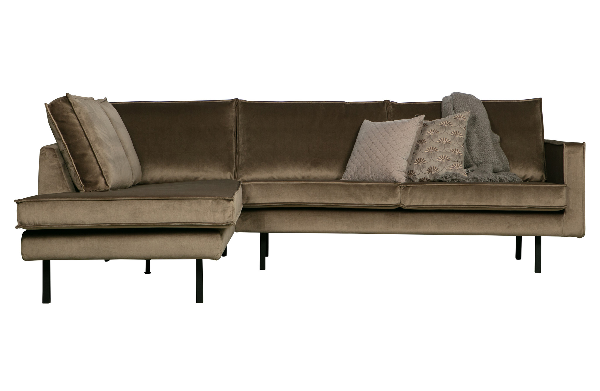 Rodeo Hoekbank Links Velvet Taupe