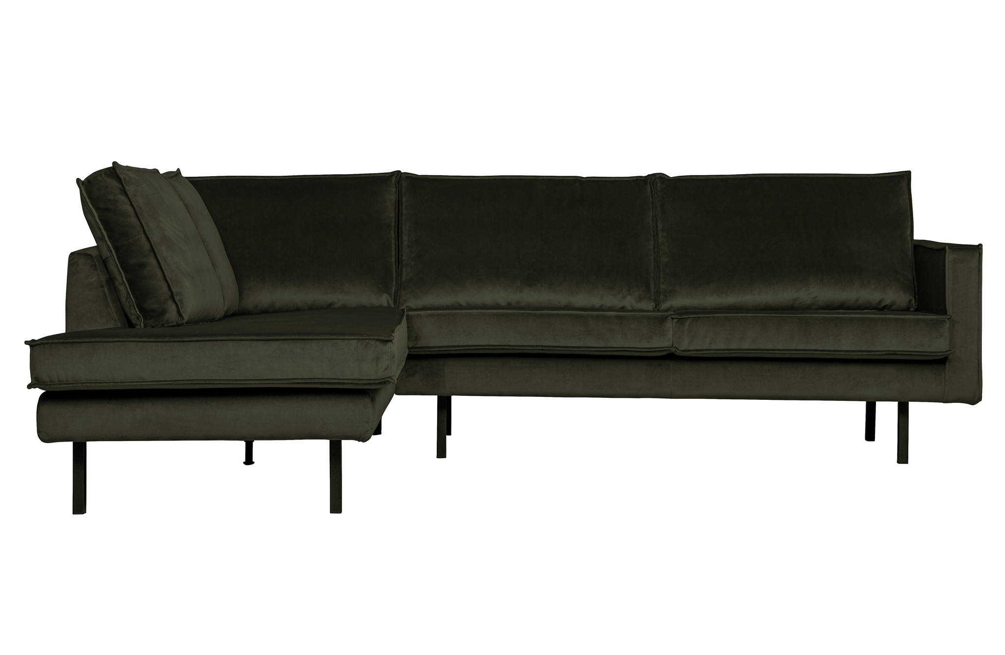 Rodeo Hoekbank Links Velvet Dark Green Hunter