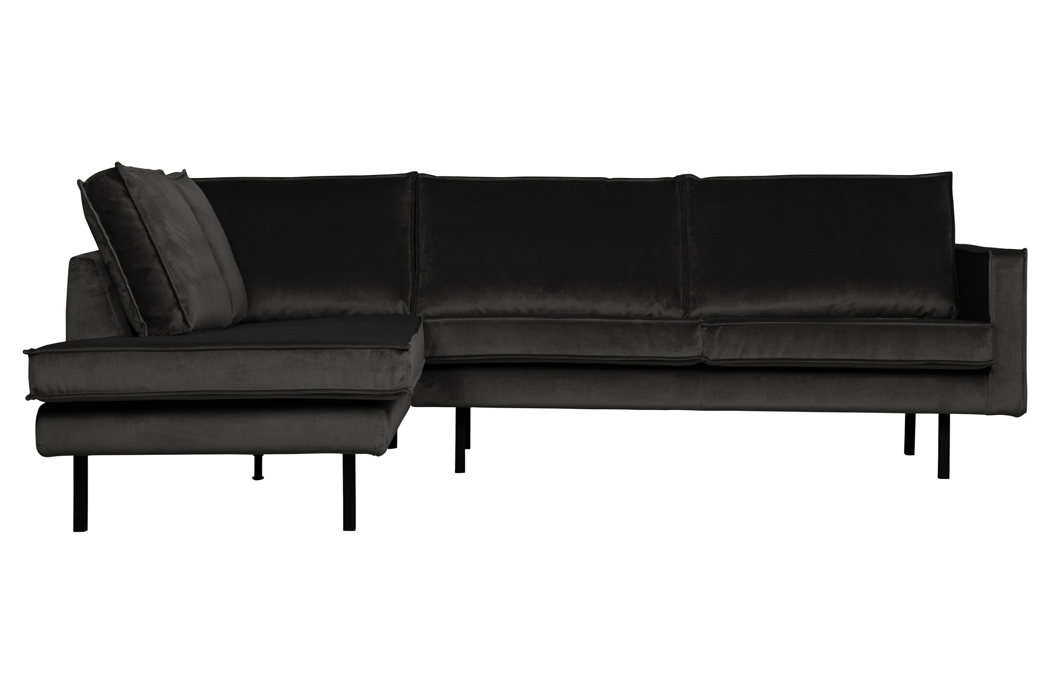 Rodeo Hoekbank Links Velvet Antraciet