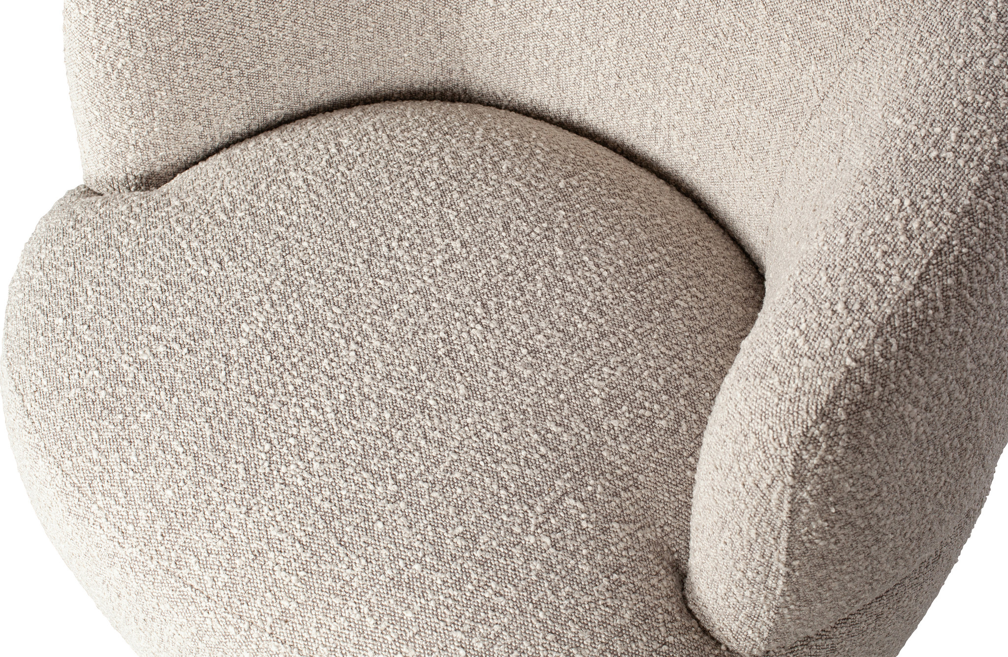 Woolly Draaifauteuil BouclÉ Naturel Gemeleerd