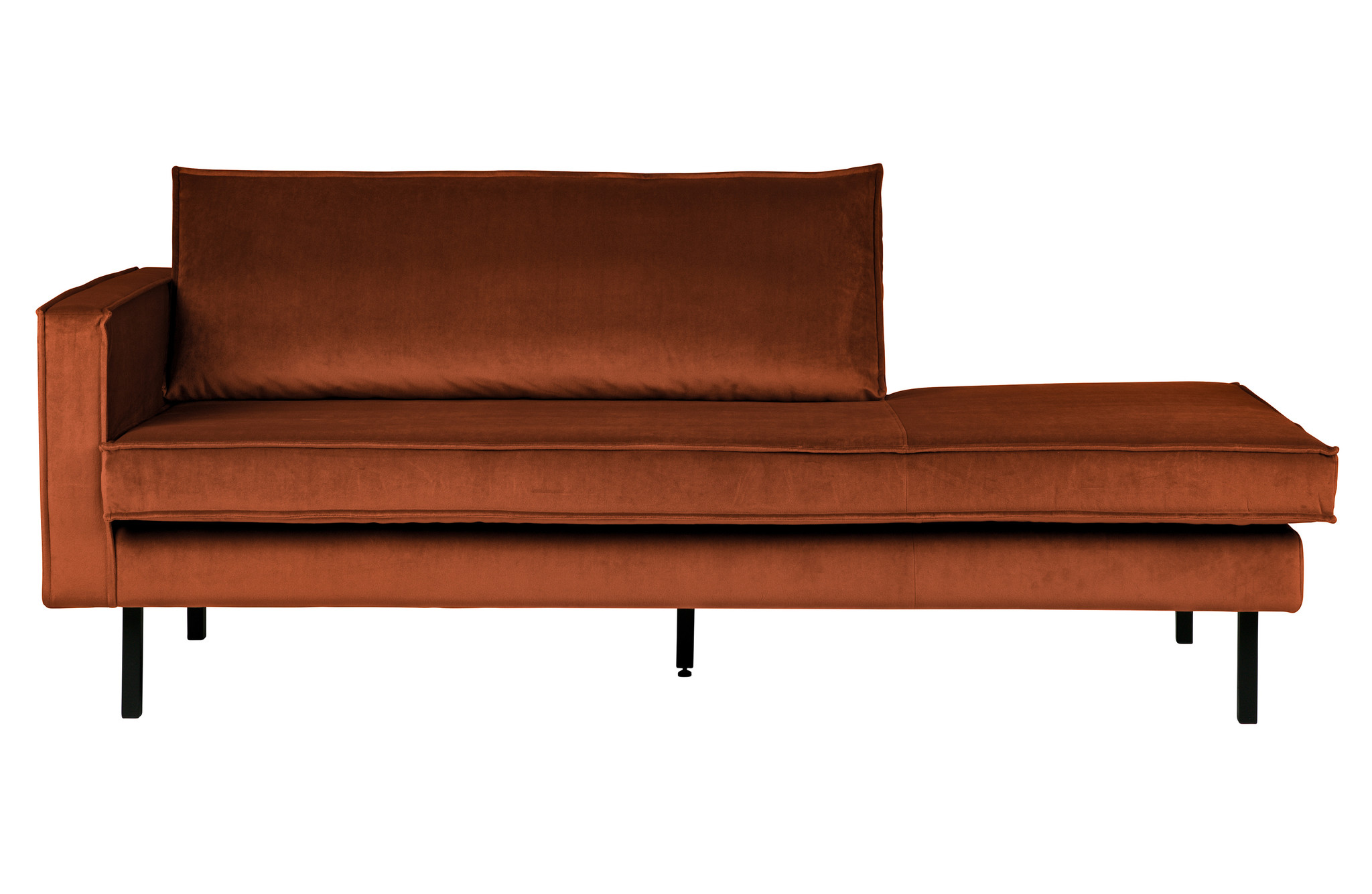 Rodeo Daybed Left Velvet Roest