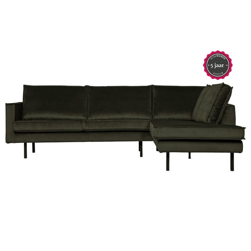 Rodeo Hoekbank Rechts Velvet Dark Green Hunter