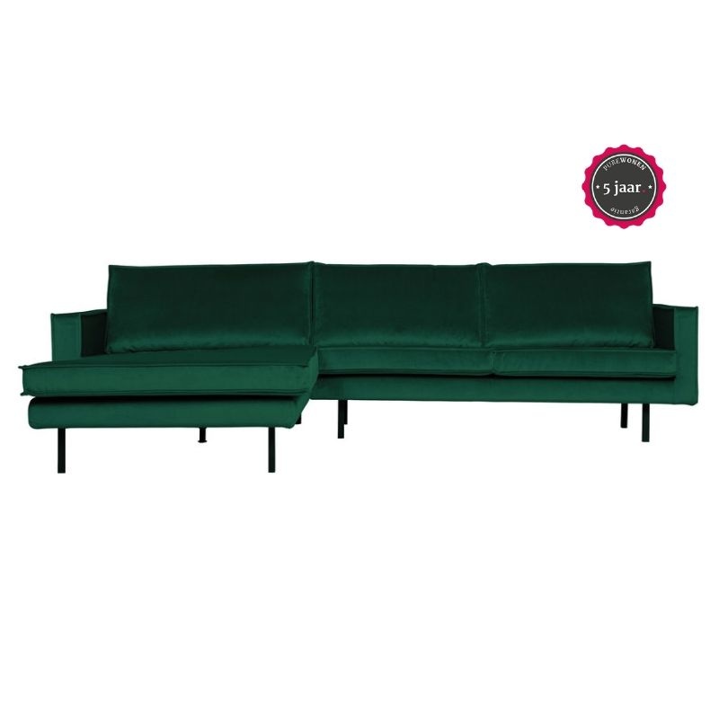 Rodeo Chaise Longue Links Velvet Green Forest