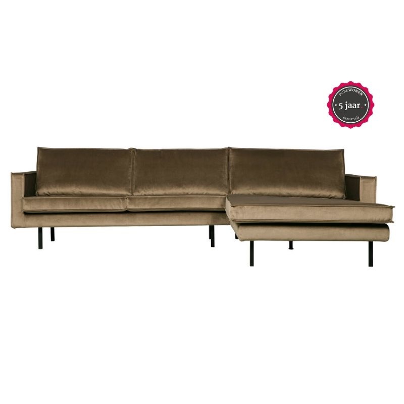 Rodeo Chaise Longue Rechts Velvet Taupe