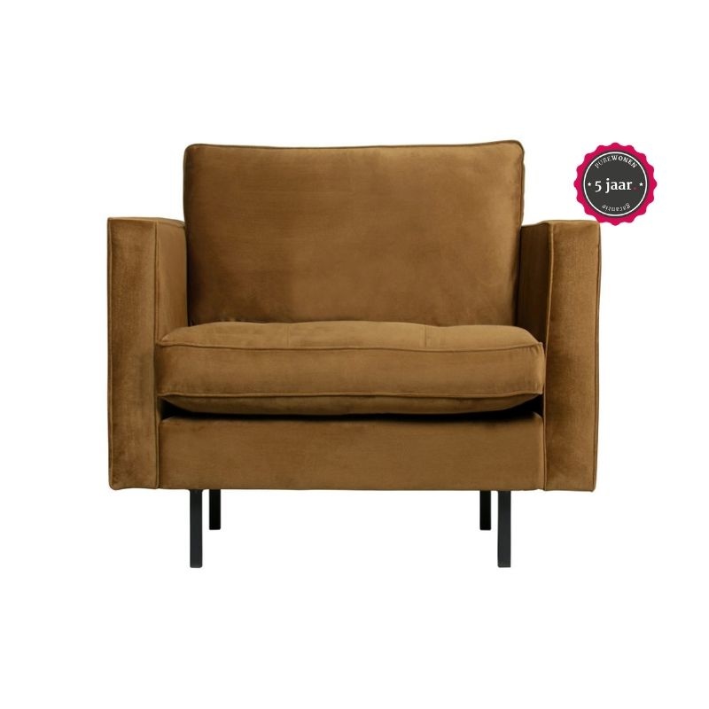 Rodeo Classic Fauteuil Velvet Honing Geel