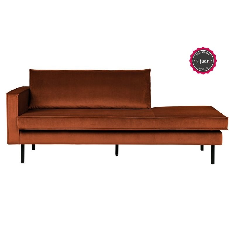 Rodeo Daybed Left Velvet Roest