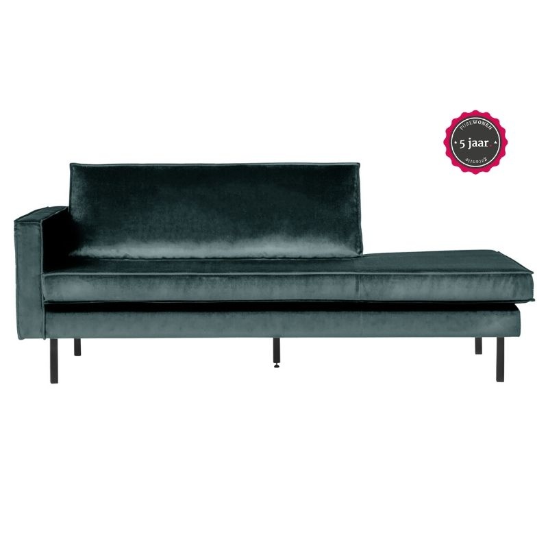 Rodeo Daybed Left Velvet Teal