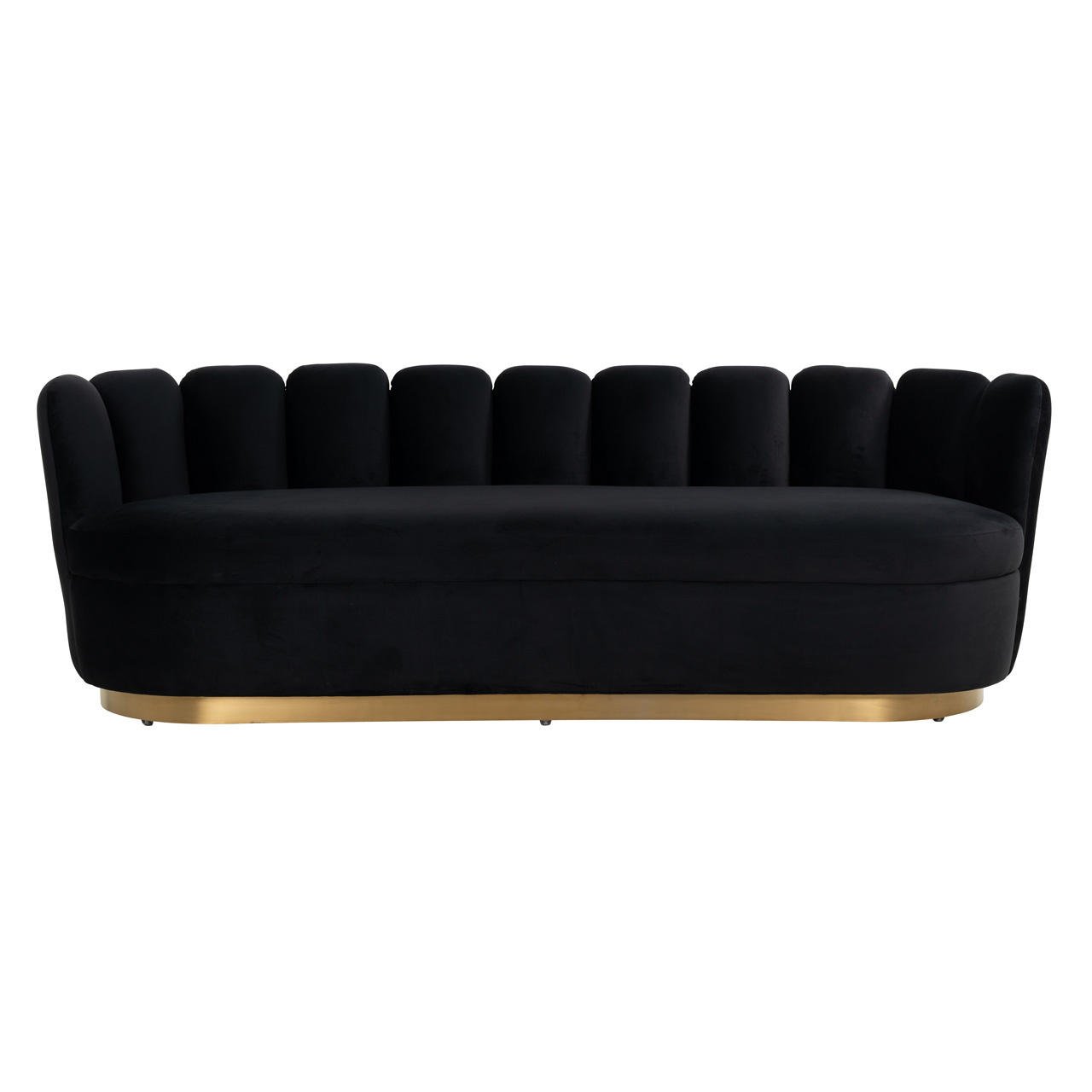 Bank Camden Black velvet / Brushed gold (Quartz Black 800)