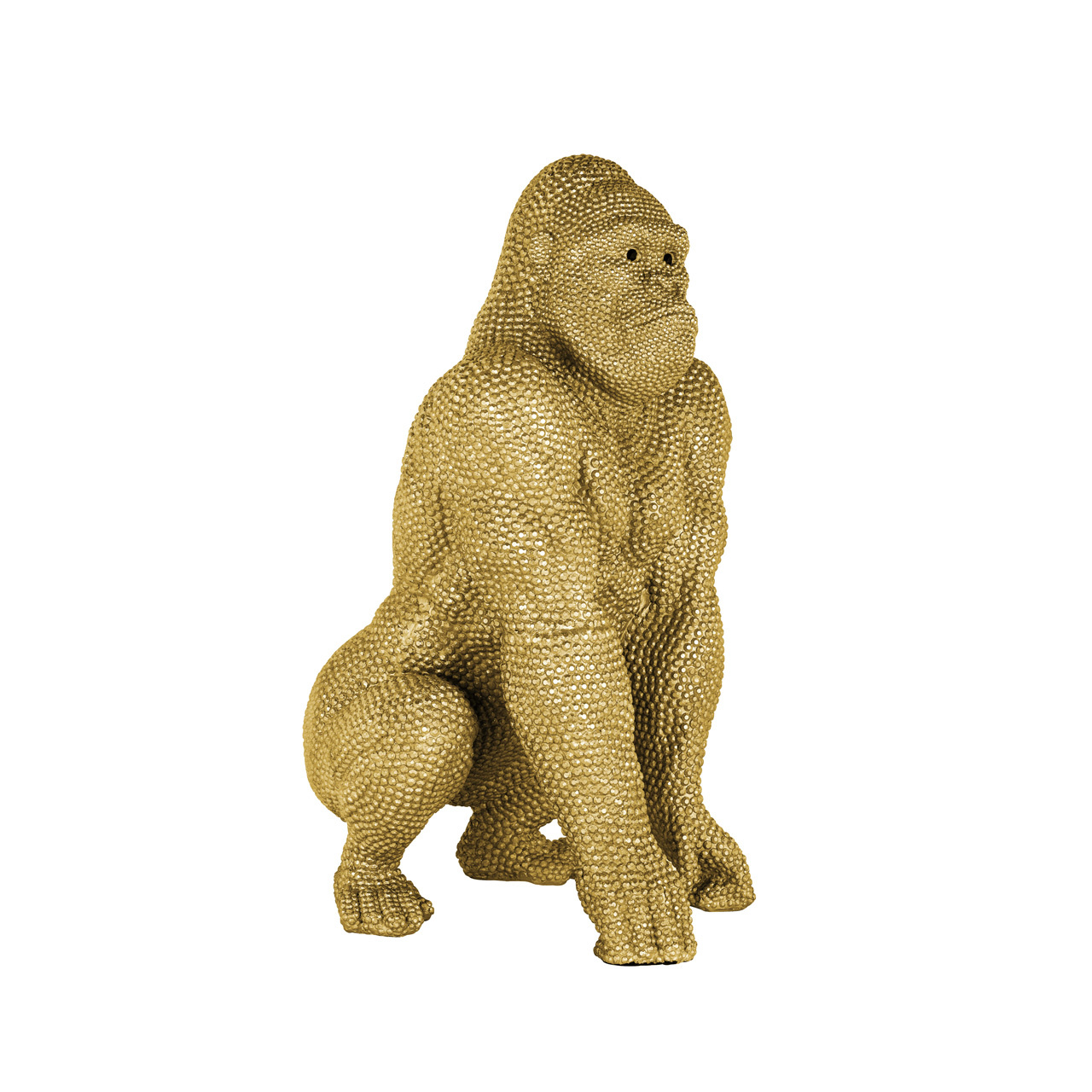 Gorilla deco object gold small (Goud)