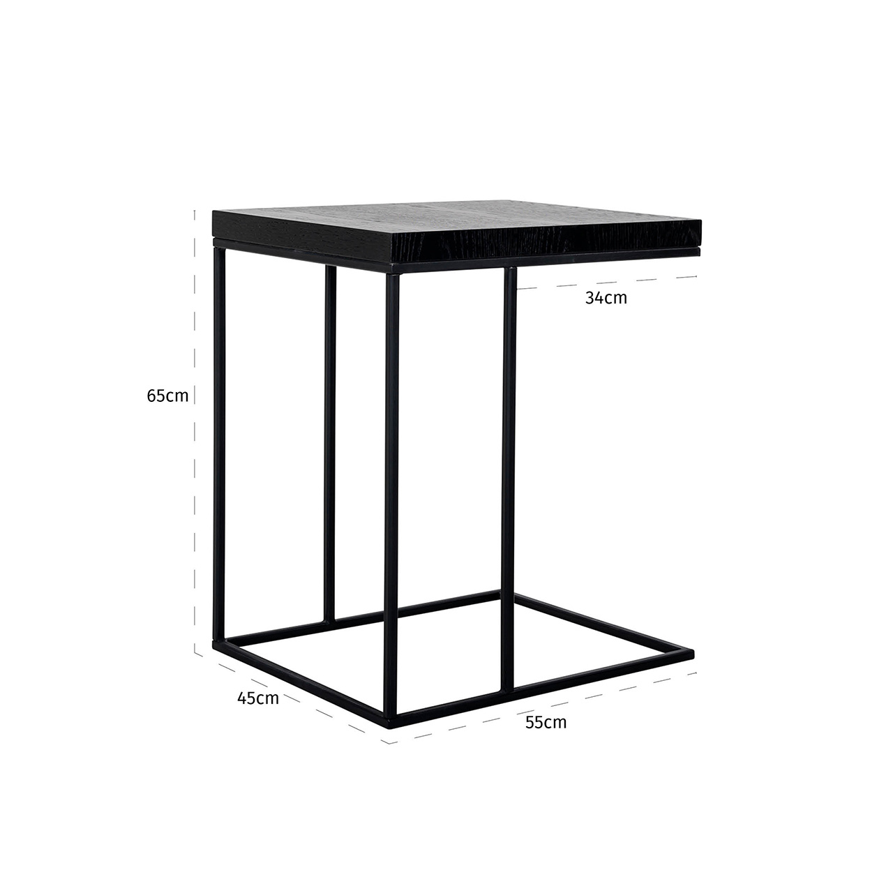 Sofa tafel Oakura (Zwart)