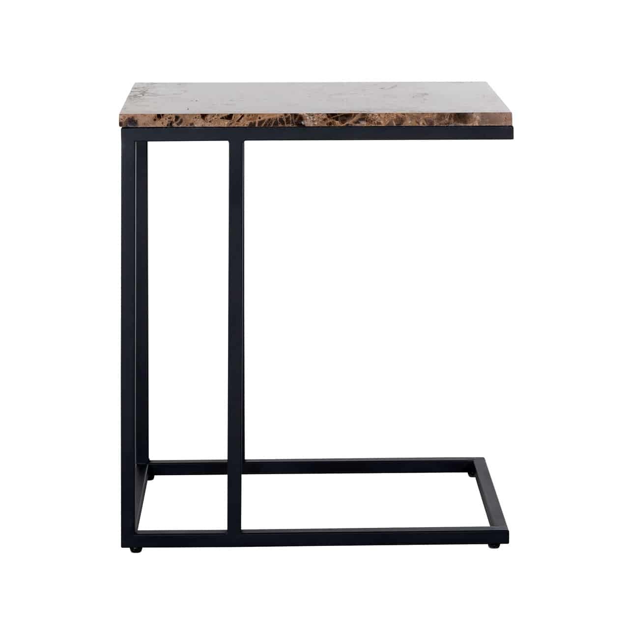 Sofa tafel Orion met bruin marmer (Bruin)