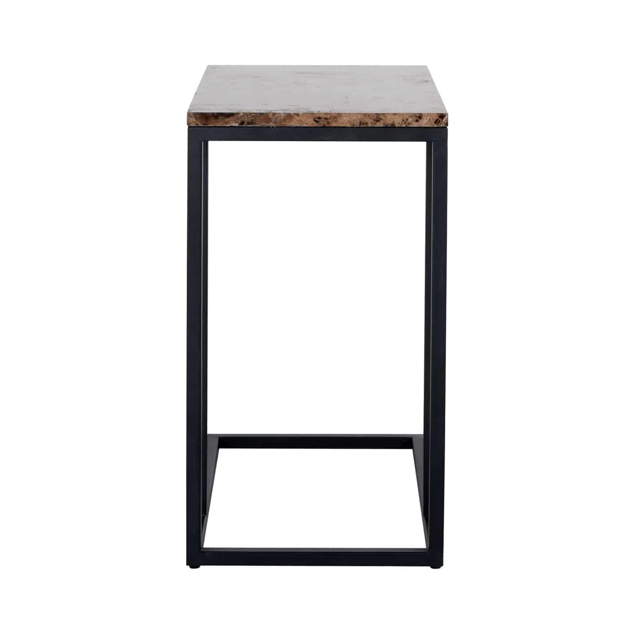 Sofa tafel Orion met bruin marmer (Bruin)