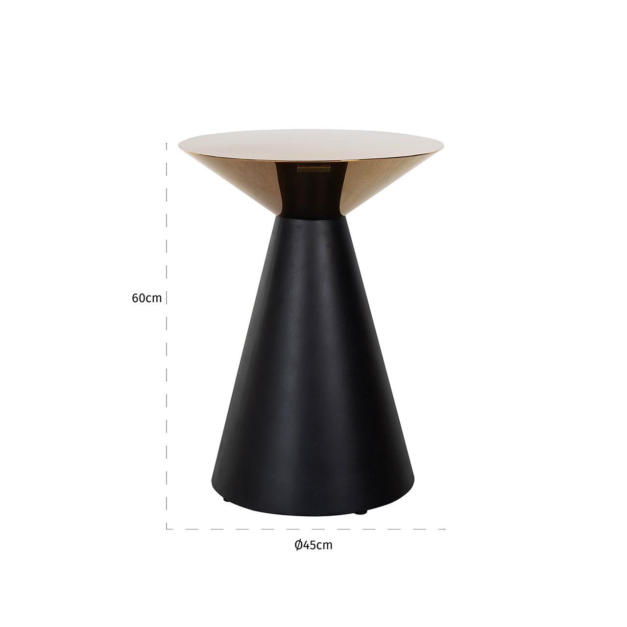 Bijzettafel Vector rond Ø45 (Goud)