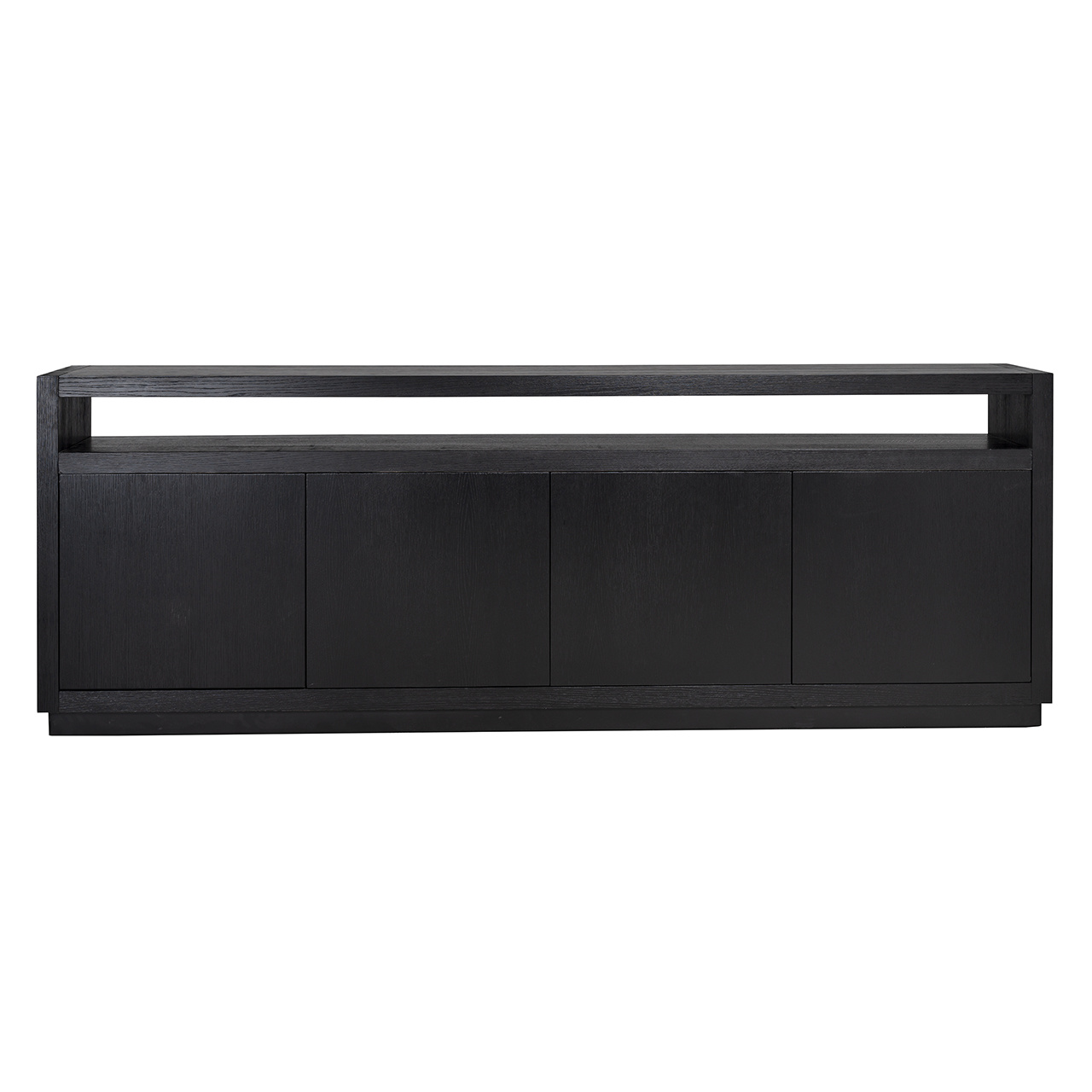 Dressoir Oakura 4-deuren (Zwart)