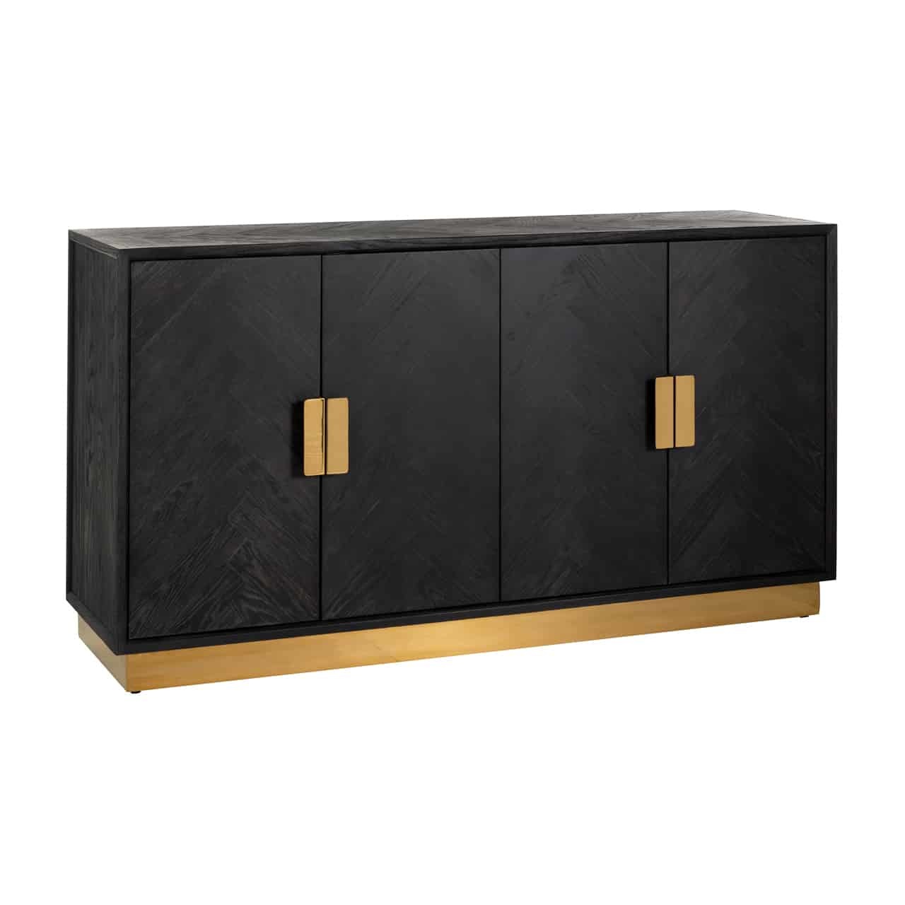 Dressoir Blackbone gold 4-deuren (Goud)