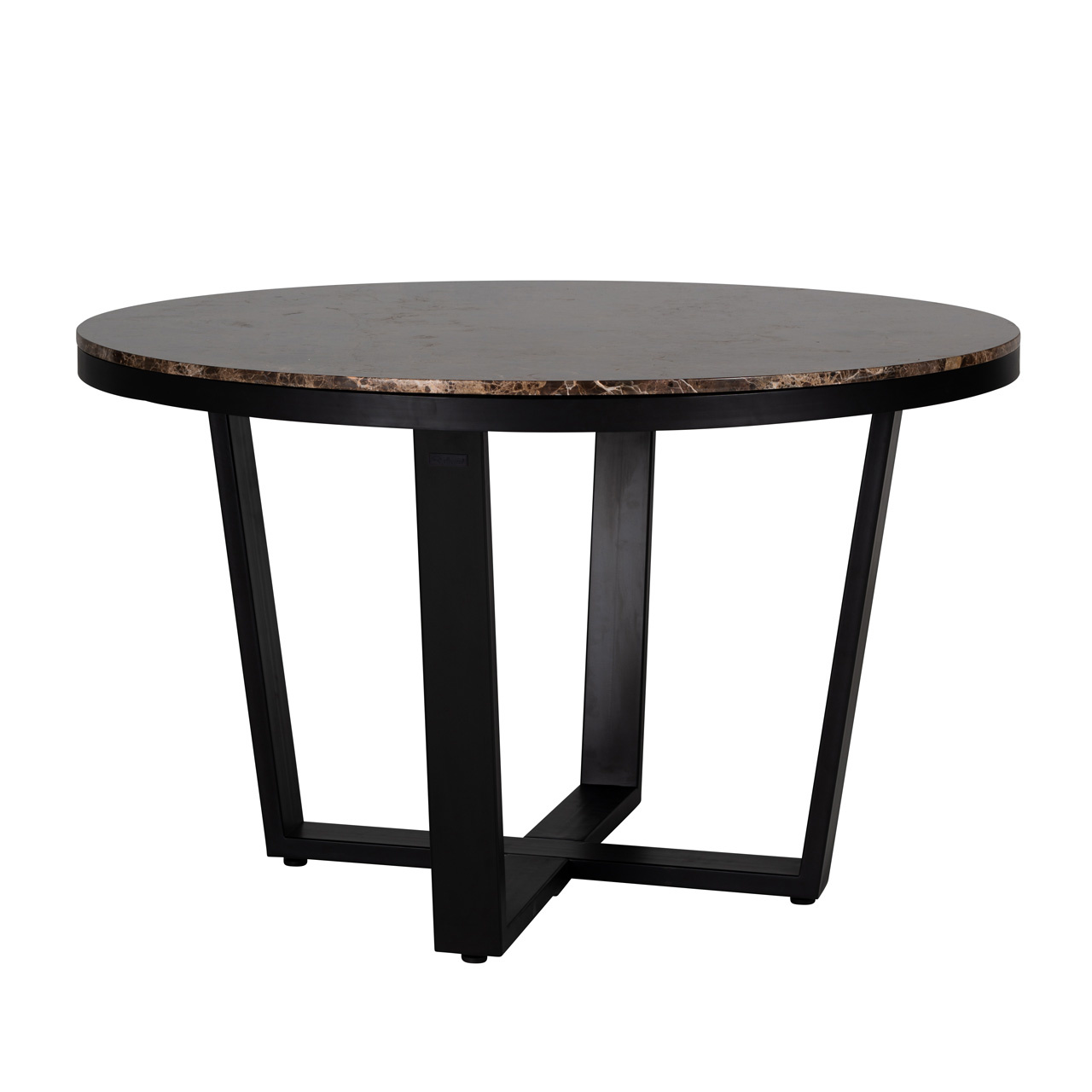 Eettafel Dalton brown emperador rond 130Ø (Bruin)
