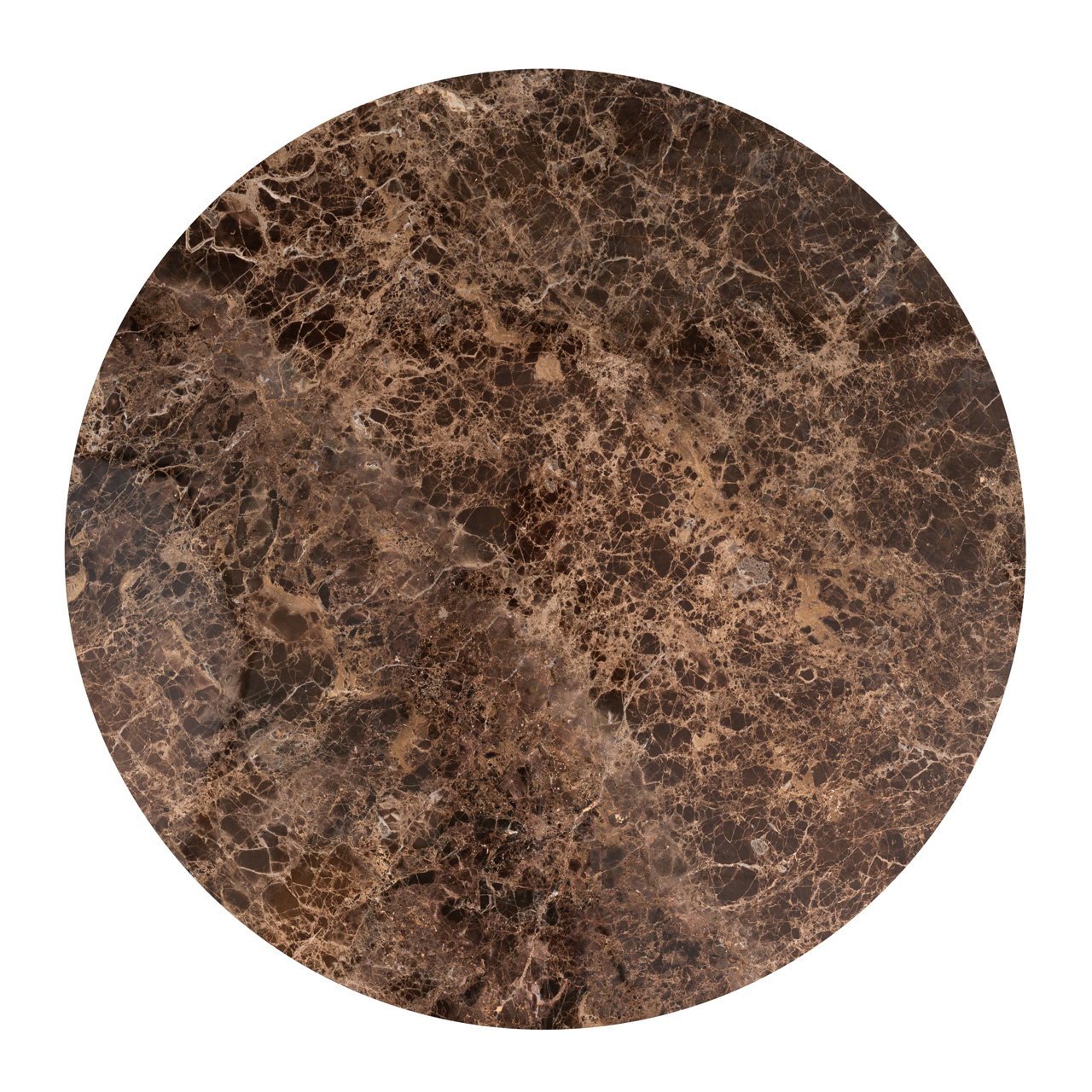 Eettafel Dalton brown emperador rond 130Ø (Bruin)