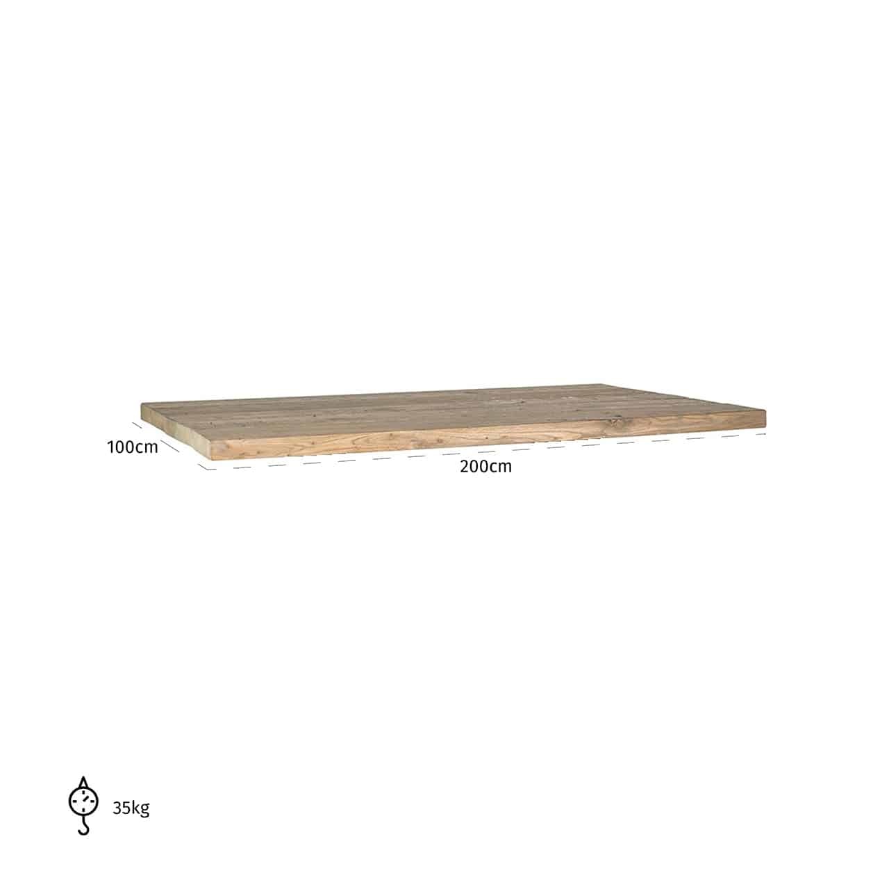 Blad old oak Normandy 200x100