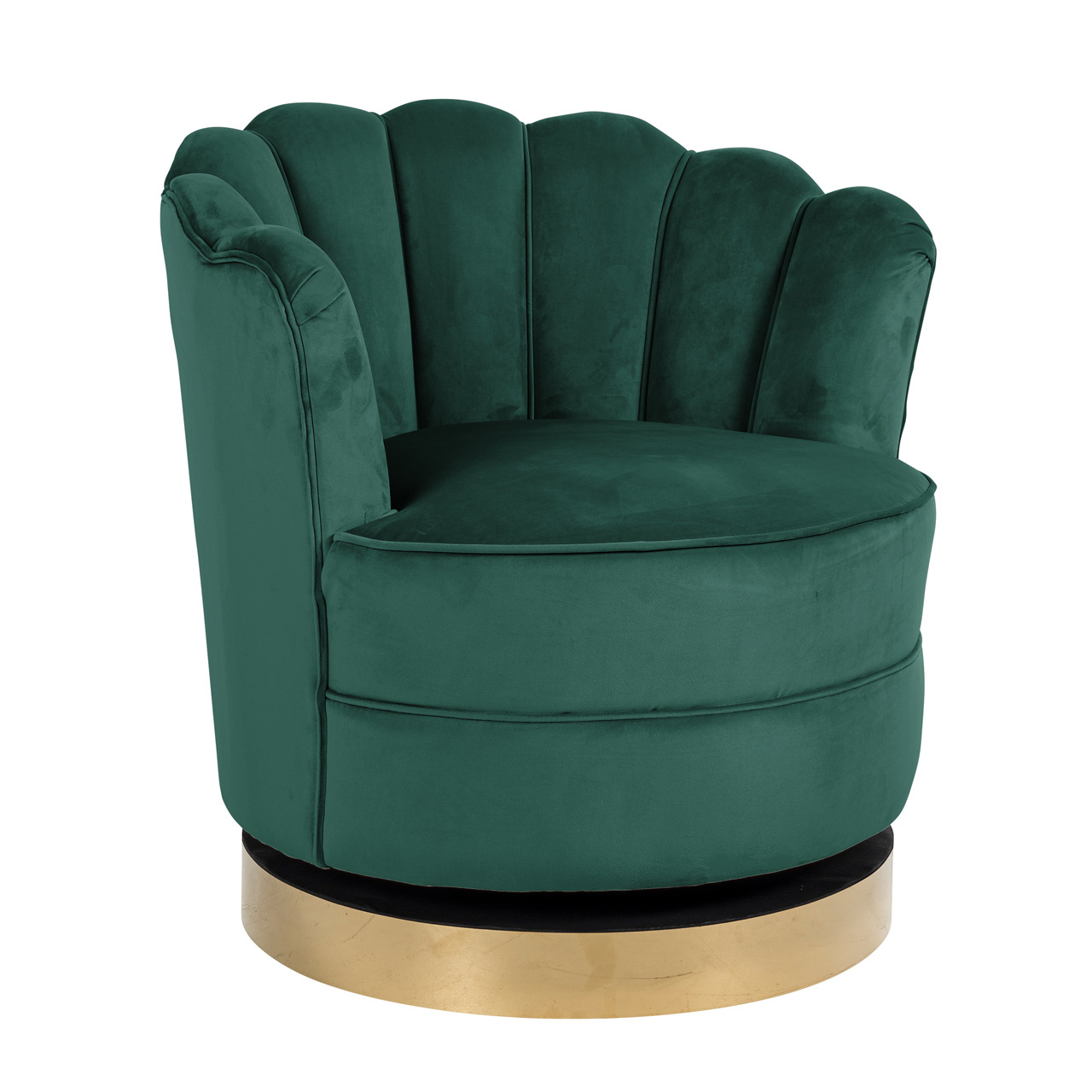 Draaifauteuil Mila Green Velvet (Quartz Green 501)