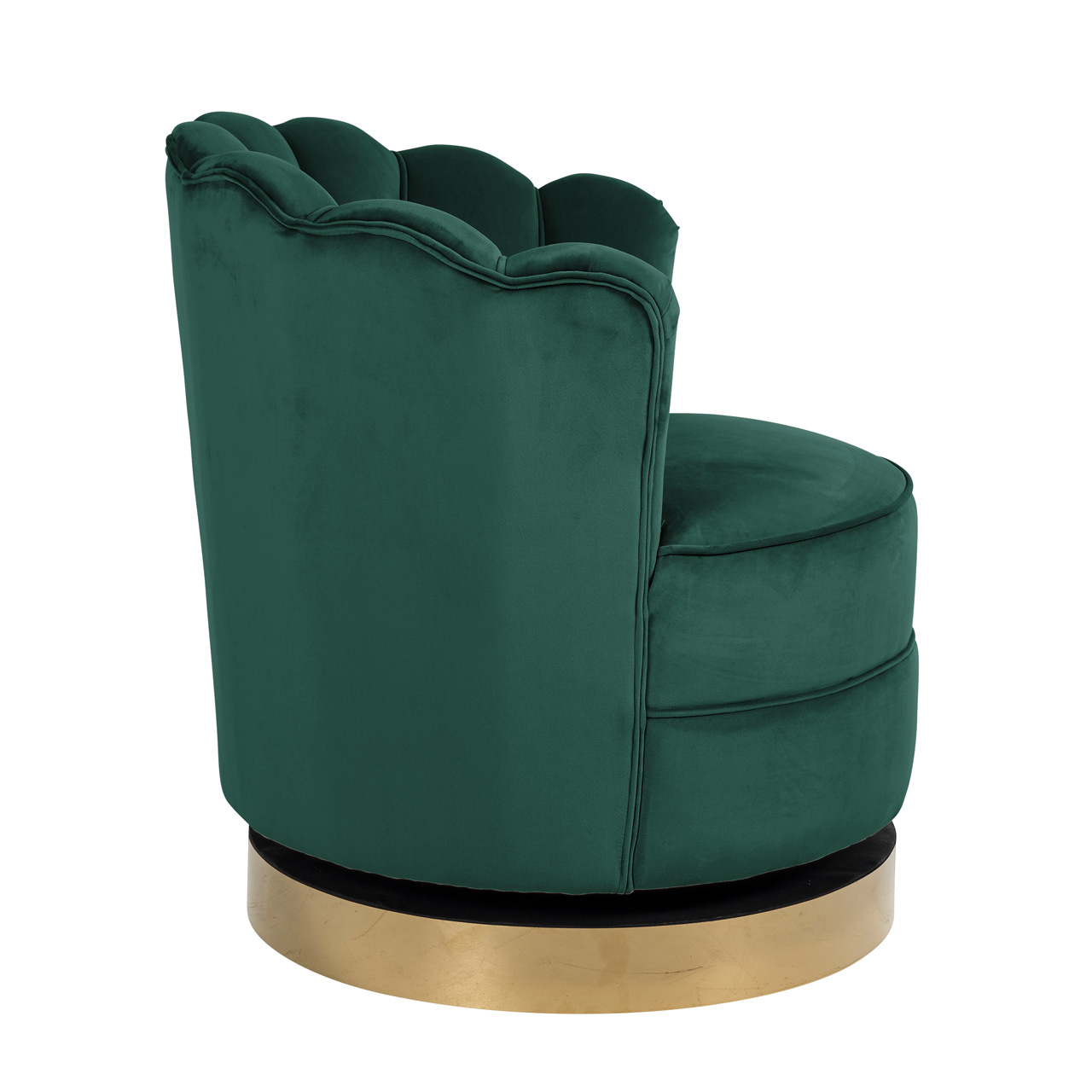 Draaifauteuil Mila Green Velvet (Quartz Green 501)