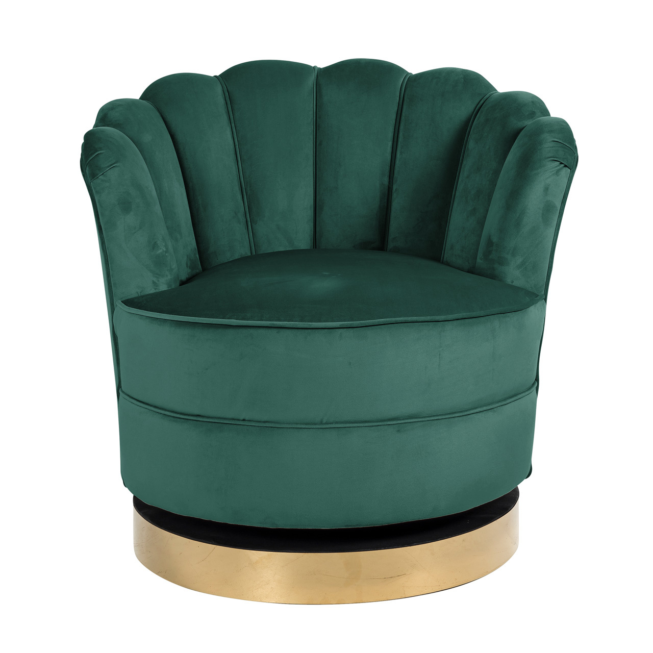Draaifauteuil Mila Green Velvet (Quartz Green 501)