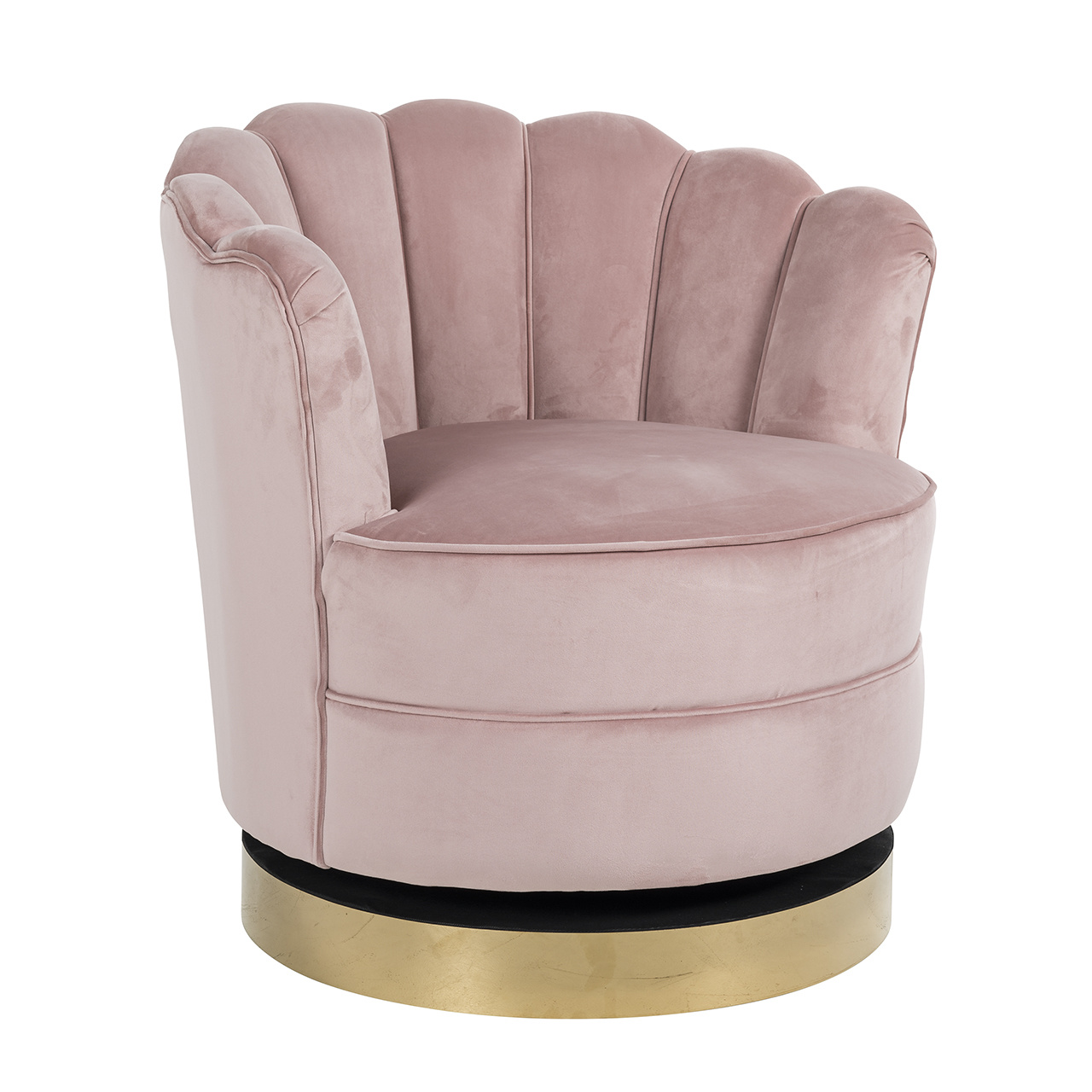 Draaifauteuil Mila Pink Velvet (Quartz Pink 700)
