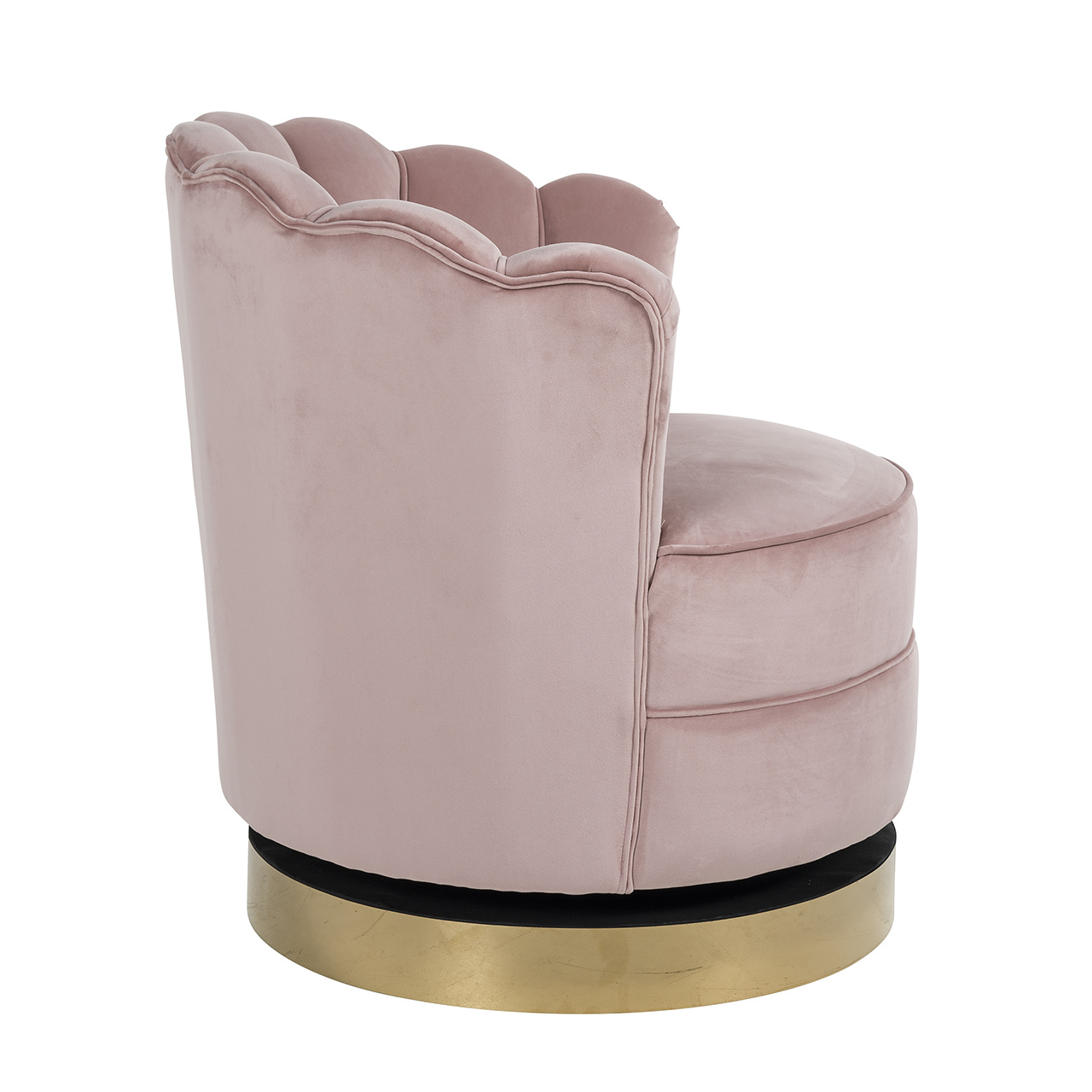 Draaifauteuil Mila Pink Velvet (Quartz Pink 700)