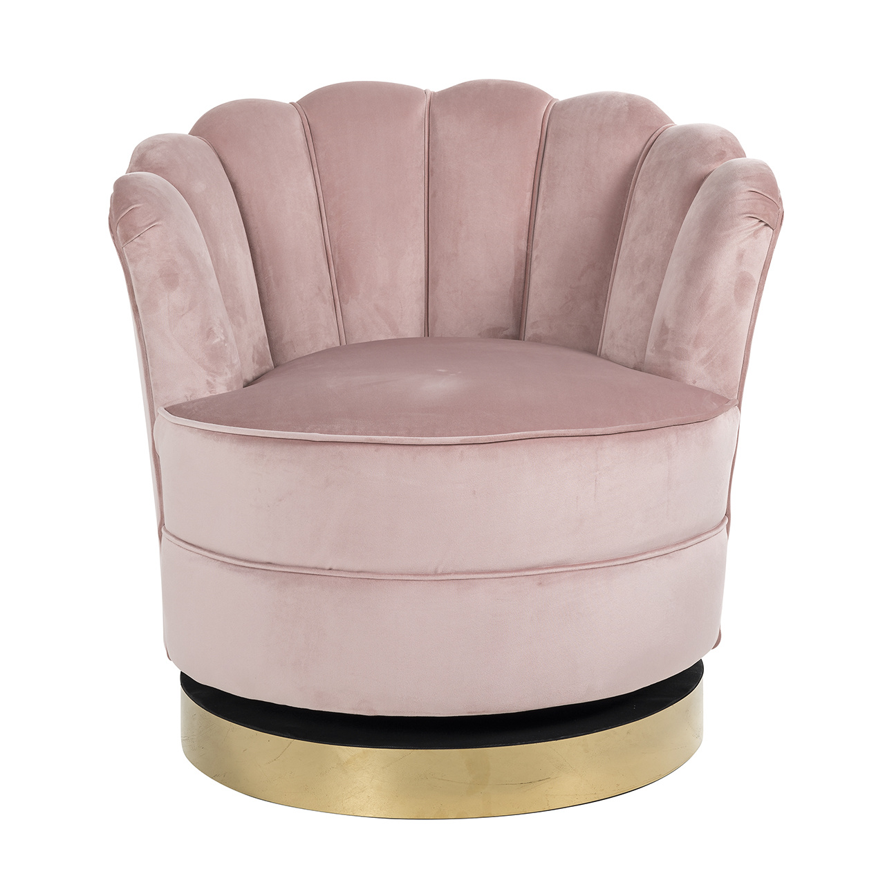 Draaifauteuil Mila Pink Velvet (Quartz Pink 700)
