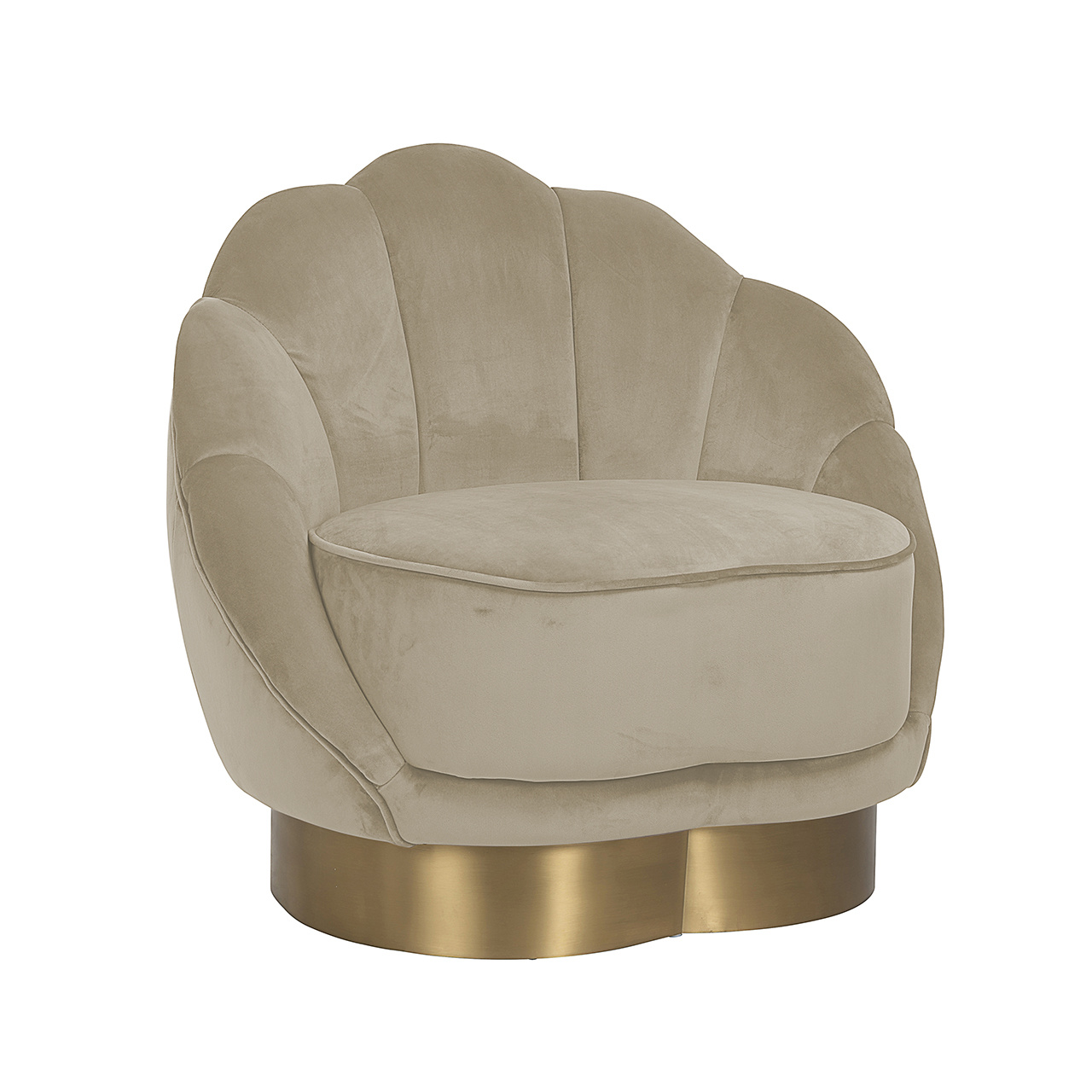 Fauteuil Olivia Khaki Velvet (Quartz Khaki 903)