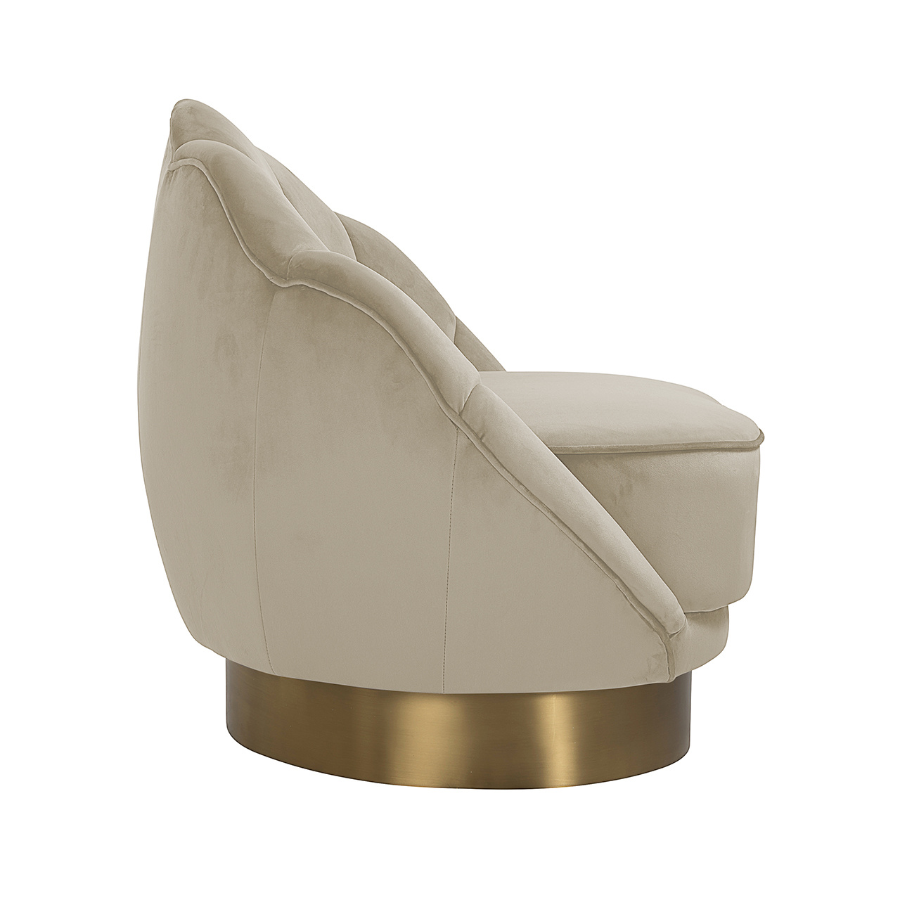 Fauteuil Olivia Khaki Velvet (Quartz Khaki 903)