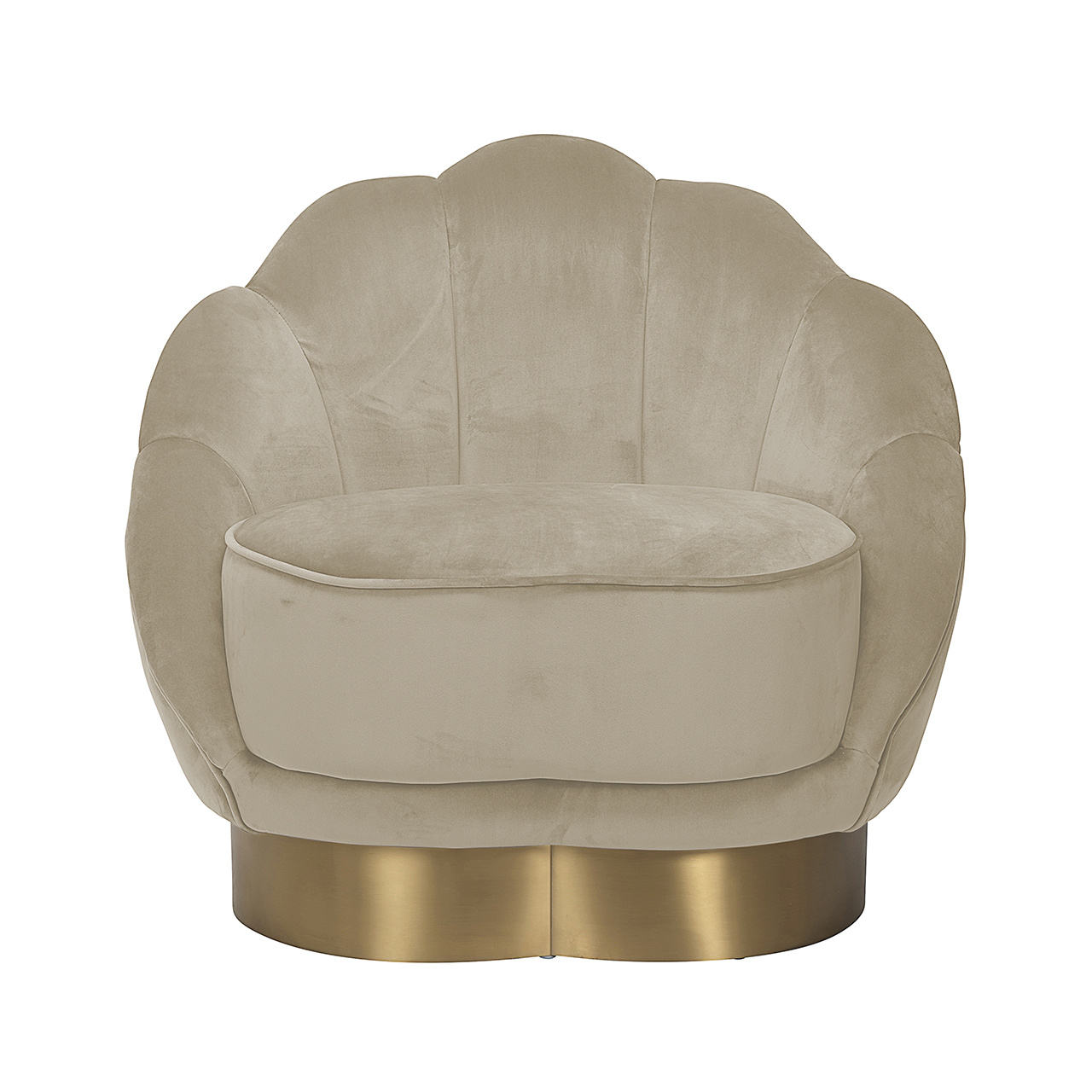 Fauteuil Olivia Khaki Velvet (Quartz Khaki 903)