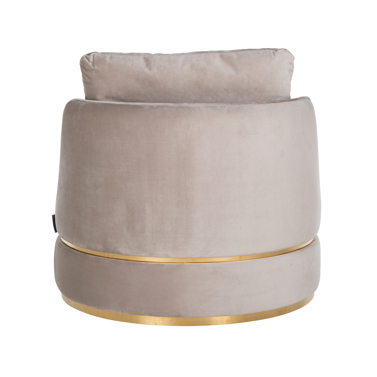 Fauteuil Kylie Khaki velvet / Brushed gold (Quartz Khaki 903)