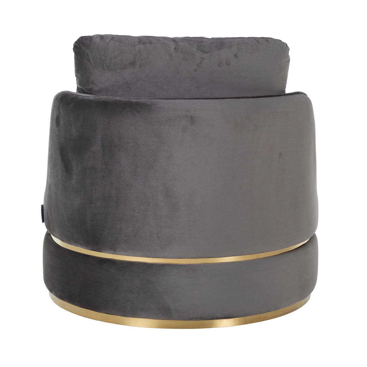 Fauteuil Kylie Stone velvet / Brushed gold (Quartz Stone 101)