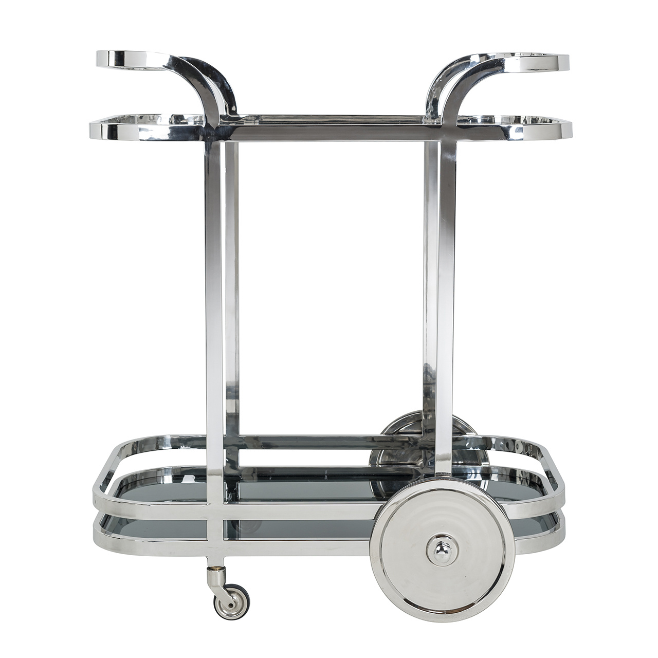 Trolley Hennesy met zwart glas (Zilver)