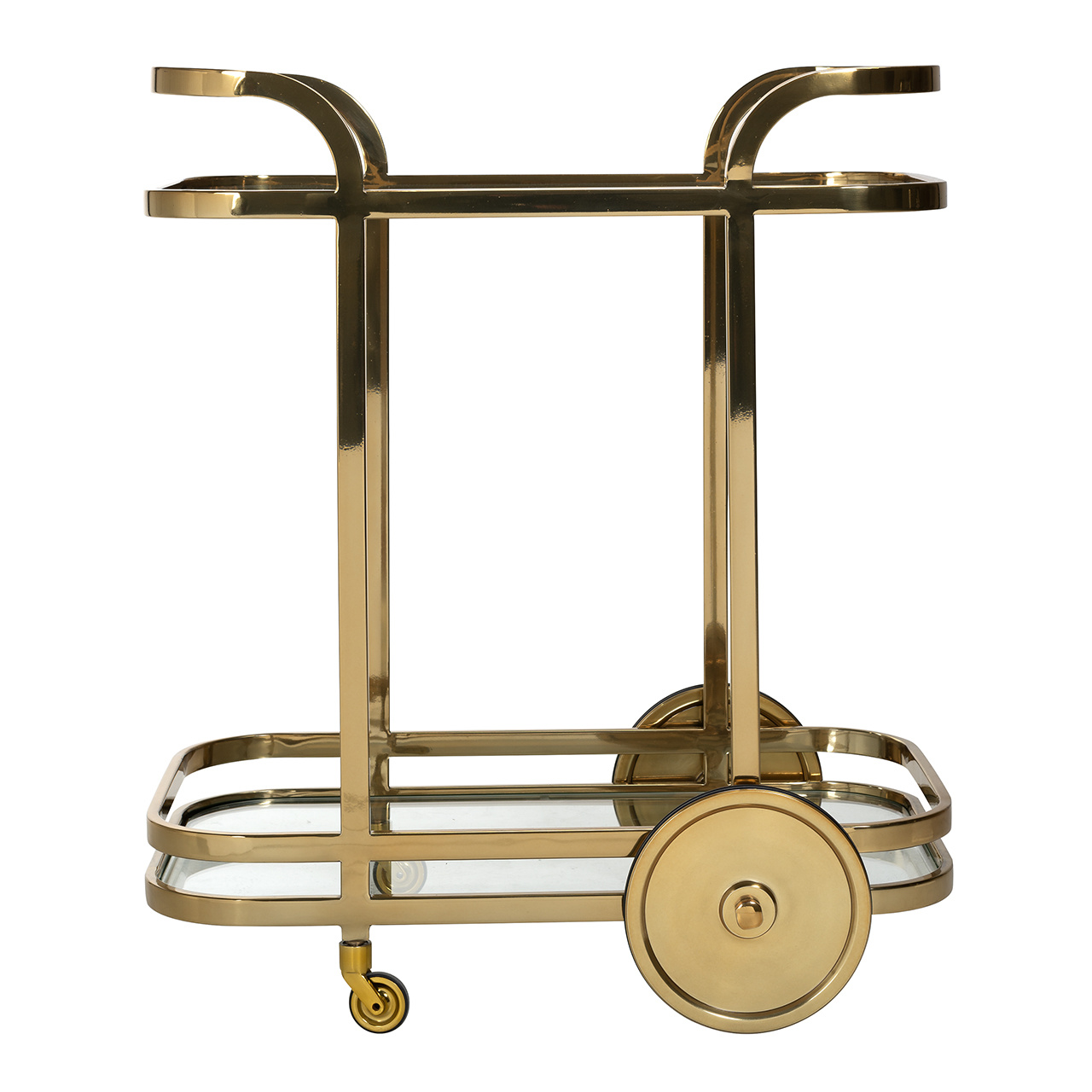 Trolley X.O. goud met glas (Goud)