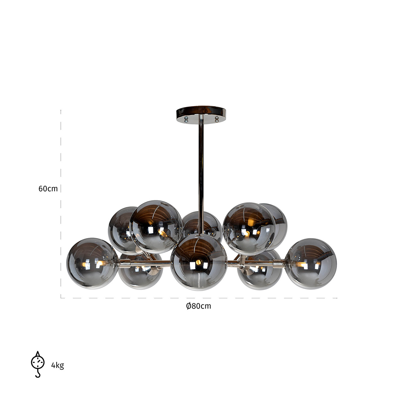 Hanglamp Riley (G9 fitting) (Zilver)