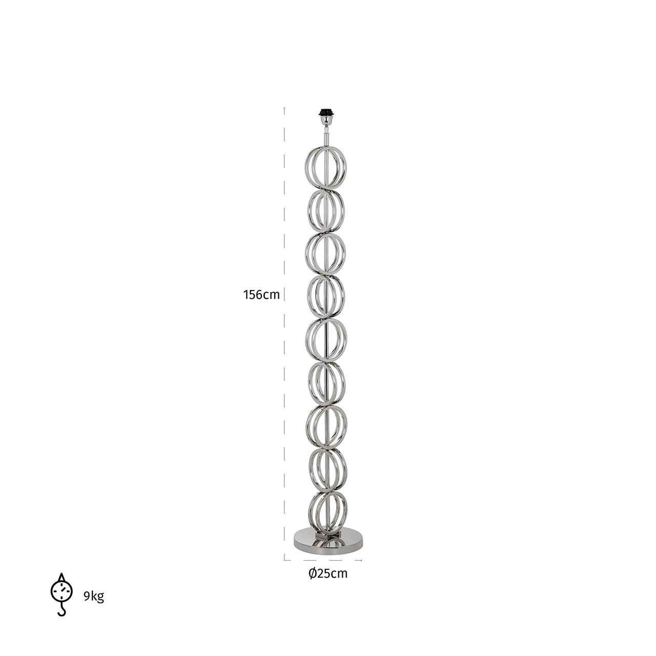 Vloerlamp Bliss zilver (Zilver)