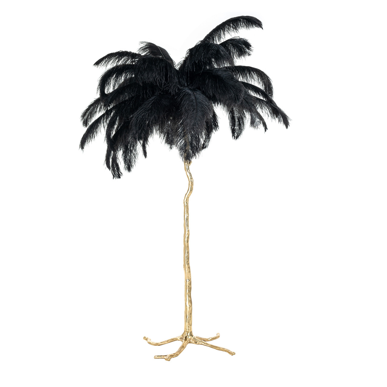 Vloerlamp Burlesque zwart (Zwart)